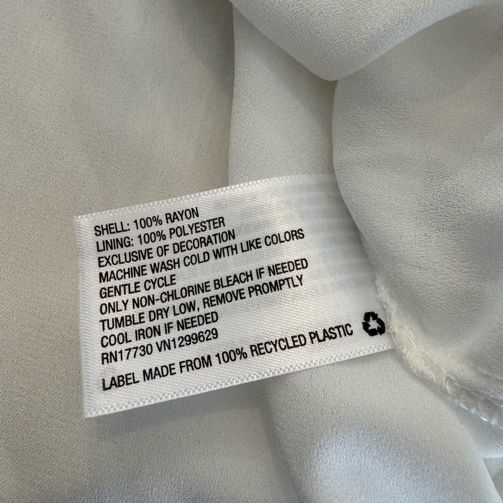 Knox Rose white embroidered shift midi dress Size Small Sleeveless V neck NWT - Picture 5 of 11